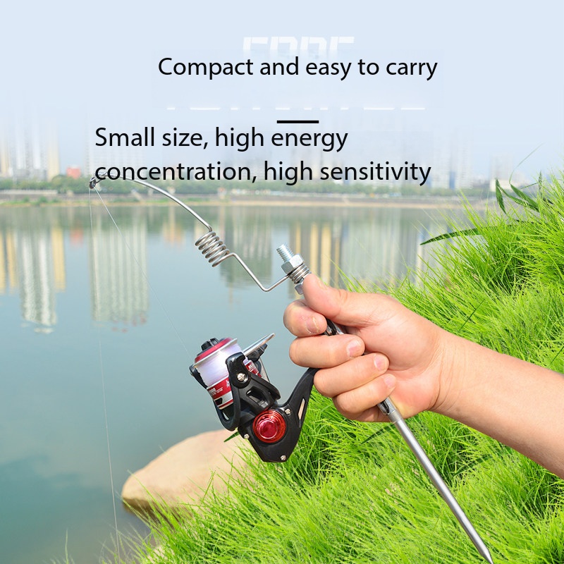 Spring Rod Mini Portable One-P - Ice Fishing Reel recension och pris