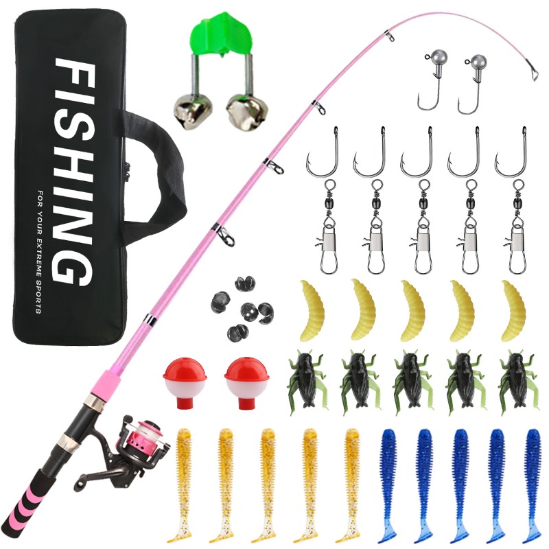 Kids Adult Beginner Fishing Ro - Reel Bag recension och pris