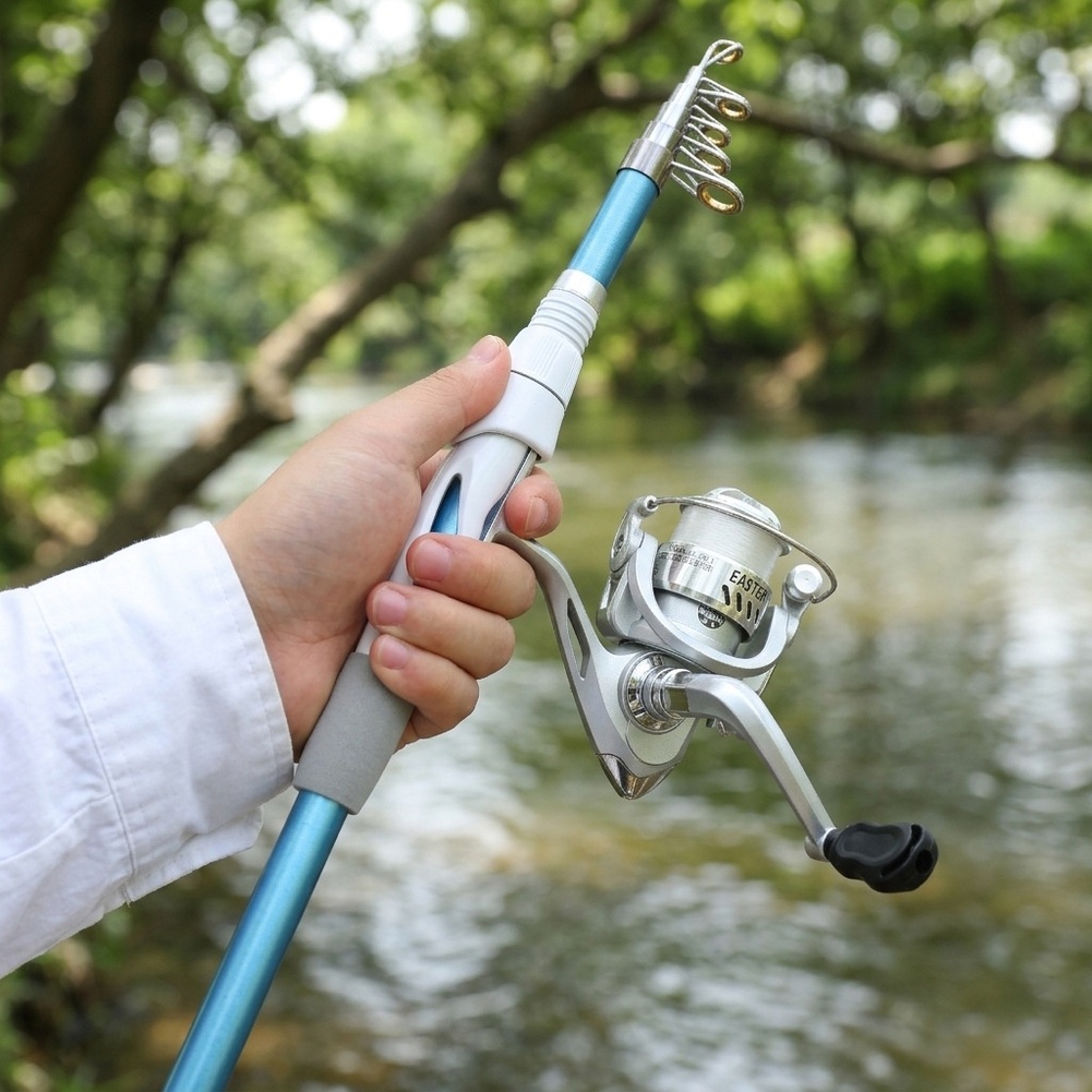 Blue White 1.8M Fishing Rod Re - Reel Bag recension och pris